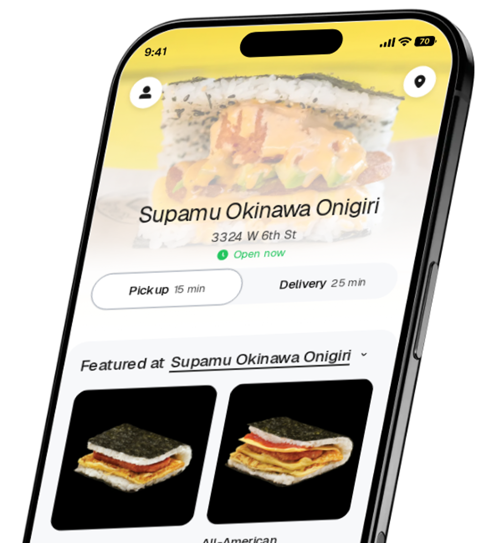 Supamu Okinawa Onigiri app preview
